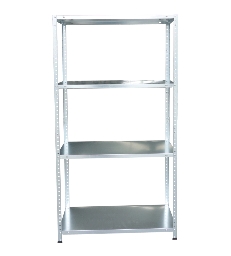 Scaffale essenza in metallo 4 ripiani 75x30x147 cm