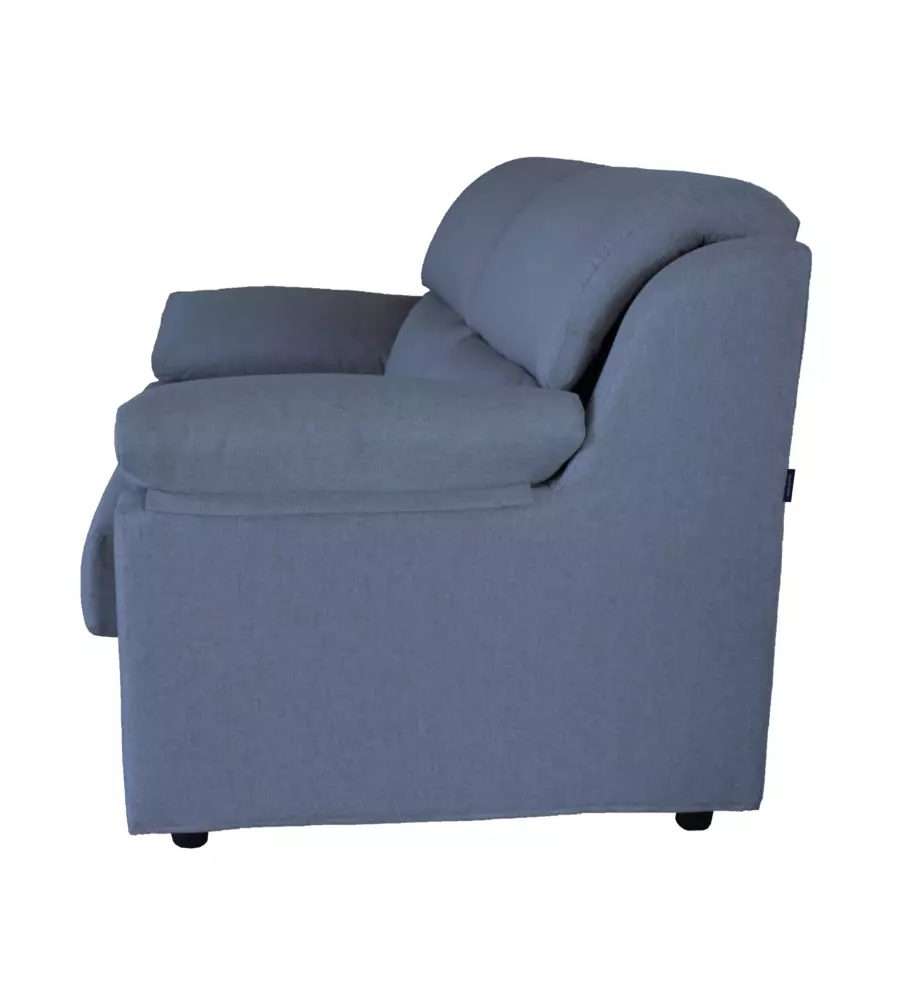 Divano 2 posti maxi bellahome "firenze" avio tessuto sfoderabile e antimacchia, 170x95x93 cm