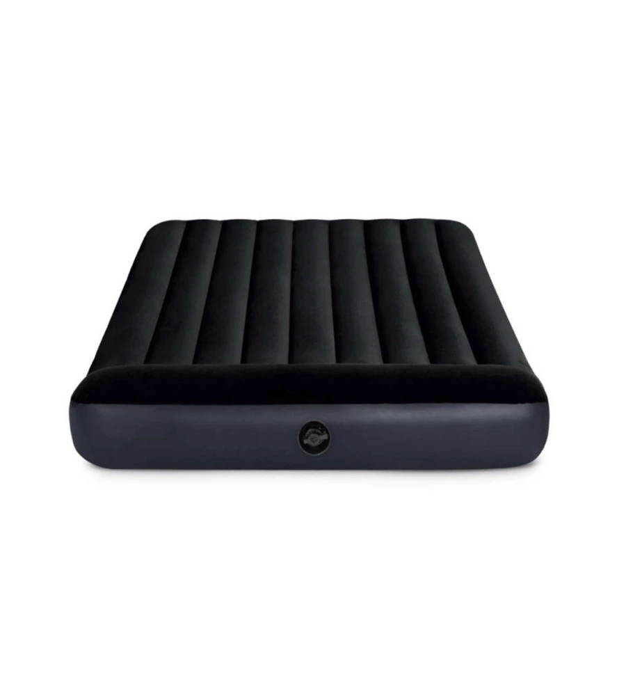 Materasso matrimoniale gonfiabile intex "airbed dura-beam pillow rest classic" blu scuro 152x203x25 cm - cod. 64143