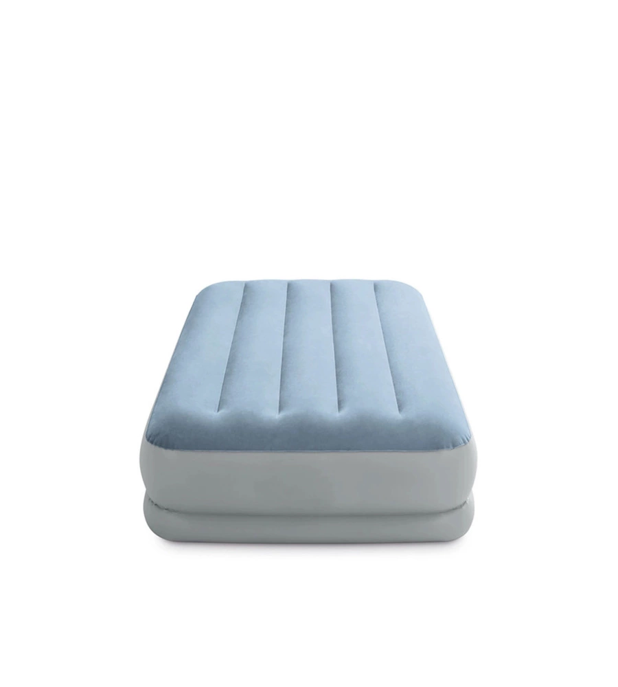 Materasso singolo autogonfiante intex "airbed dura-beam mid-rise comfort" azzurro con pompa usb incorporata 99x191x36 cm - cod. 64157