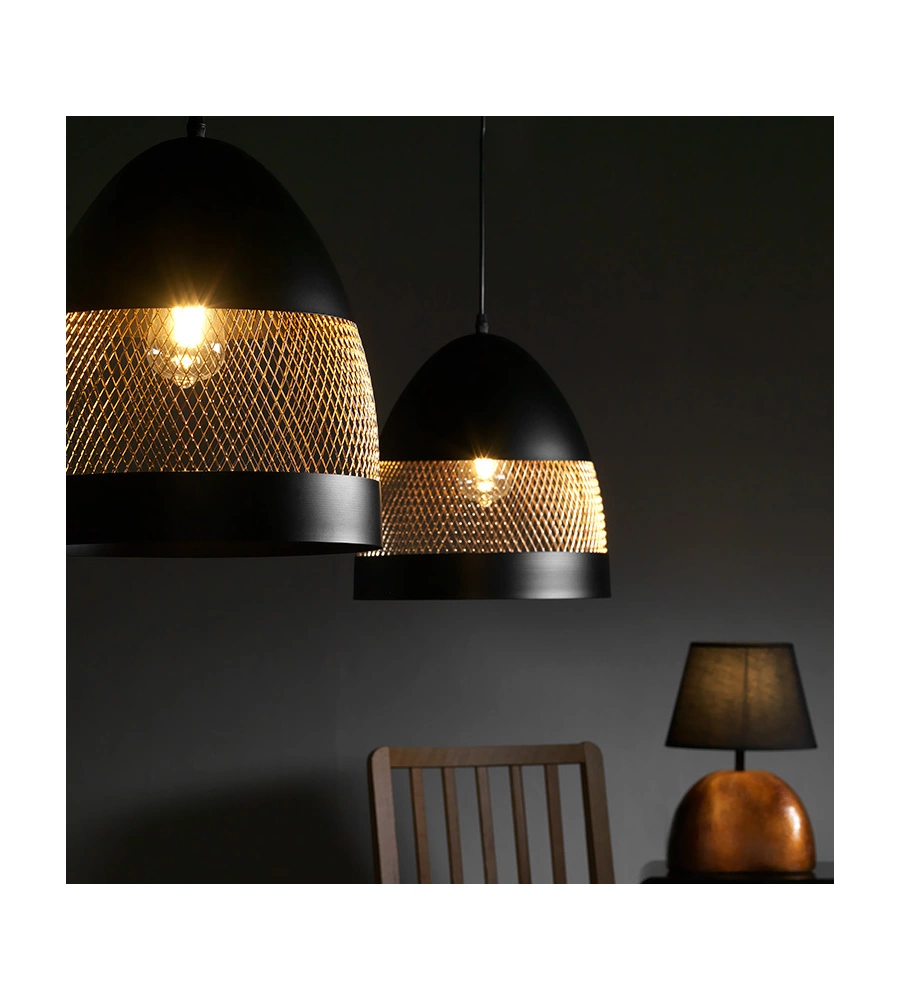 LAMPADARIO ONLI "POLLY" NERA, E27