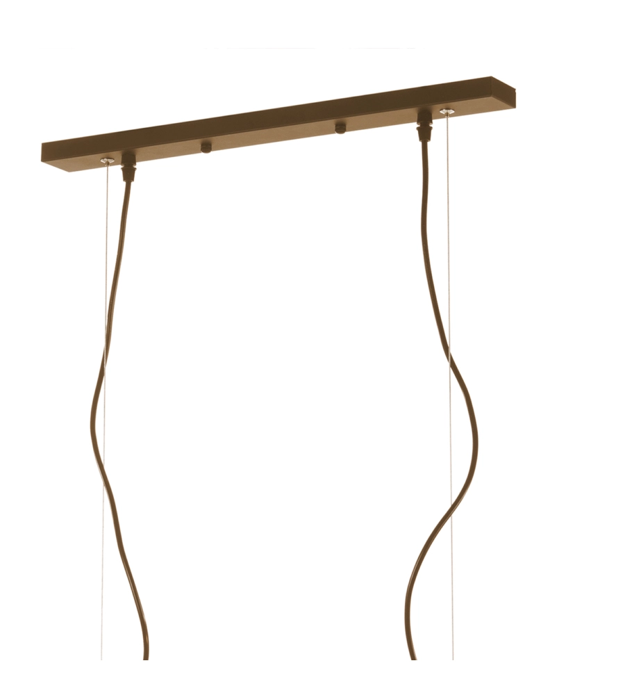 Lampadario onli "camino" bronzo 2 luci, e27
