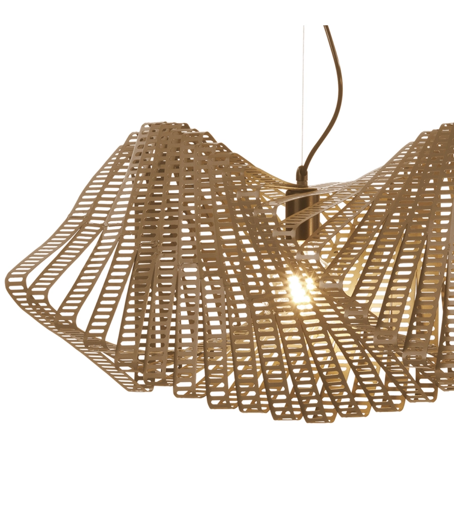 Lampadario onli "camino" bronzo 2 luci, e27