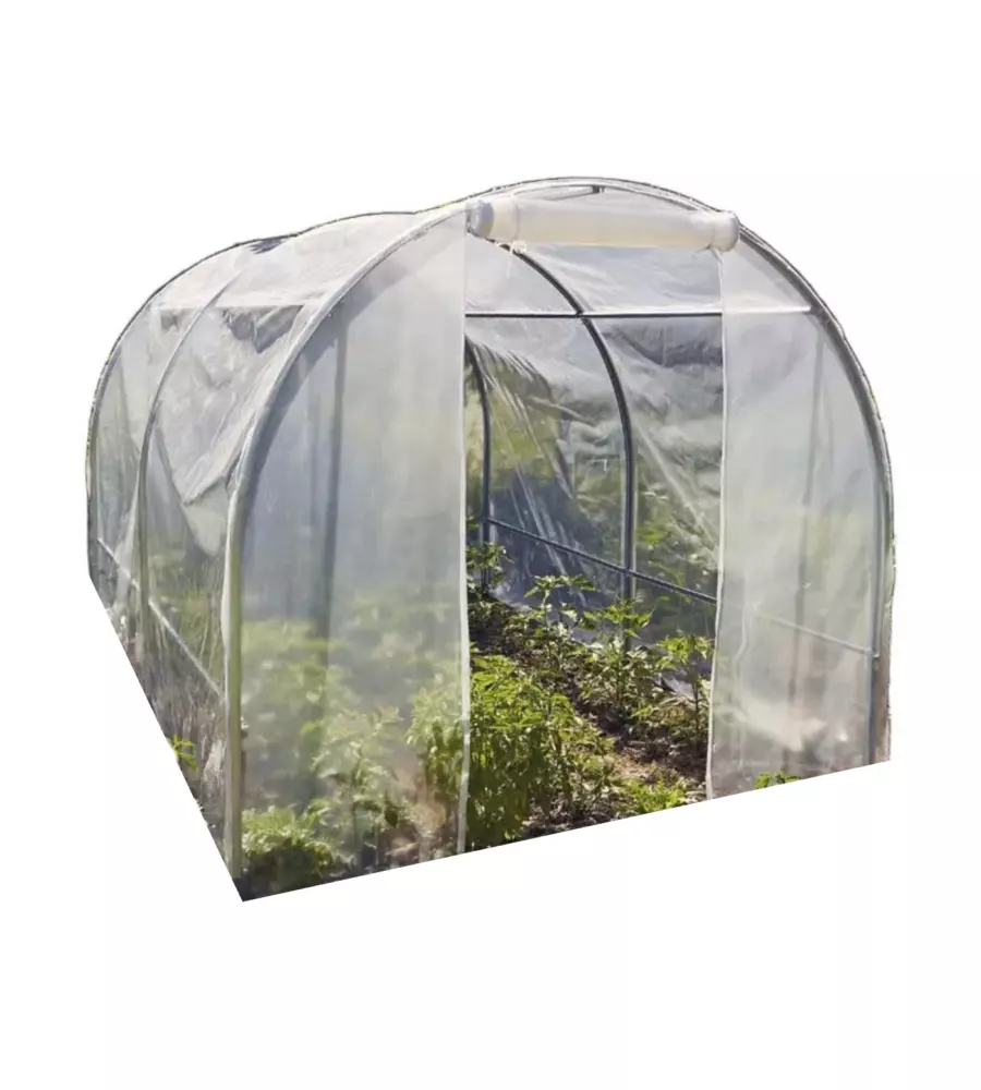 Telo di ricambio verdemax per serra spring medium in pe trasparente 200x300x175 cm