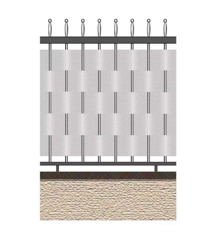 Striscia occultazione verdemax "soft" colore grigio, 0,19x35 metri