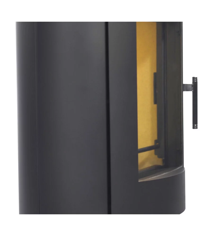 Stufa a legna panadero "oval 5" antracite 7,6 kw