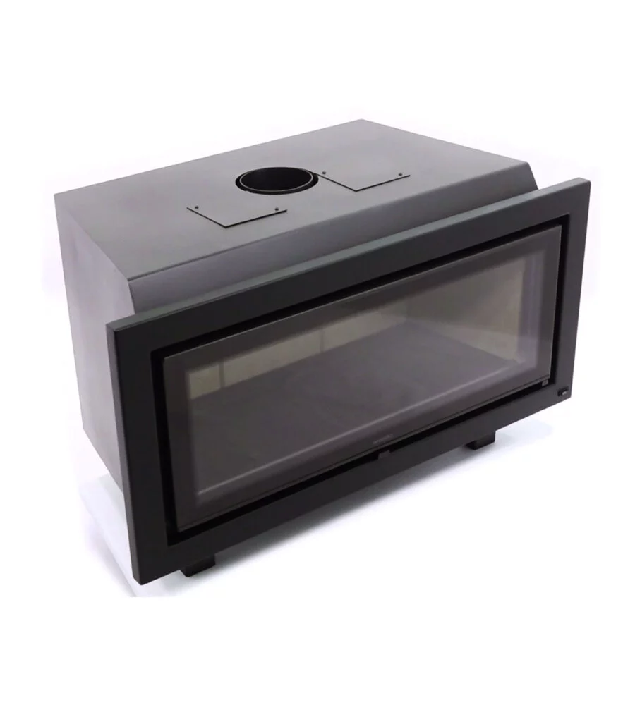 Inserto a legna ventilato panadero "c-101-s" antracite 8,4 kw