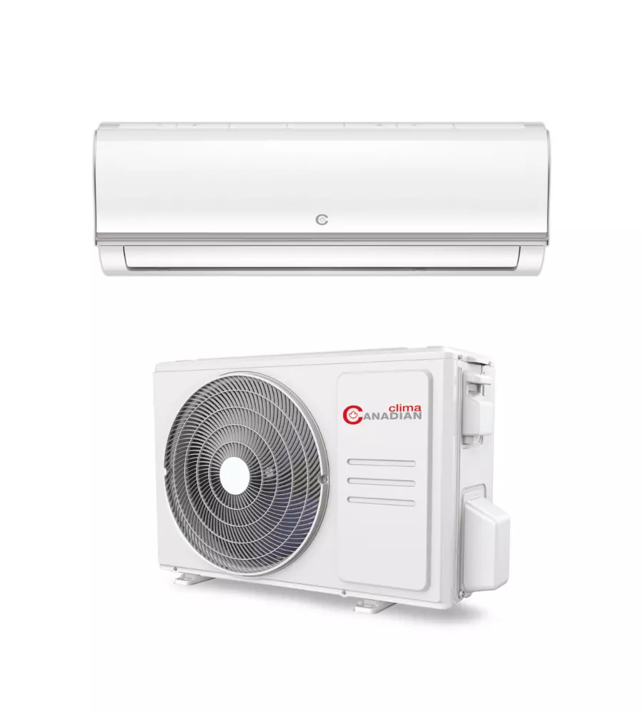 Climatizzatore caldo freddo canadian clima pompa di calore monosplit e unitÀ esterna 9000 btu - installazione inclusa