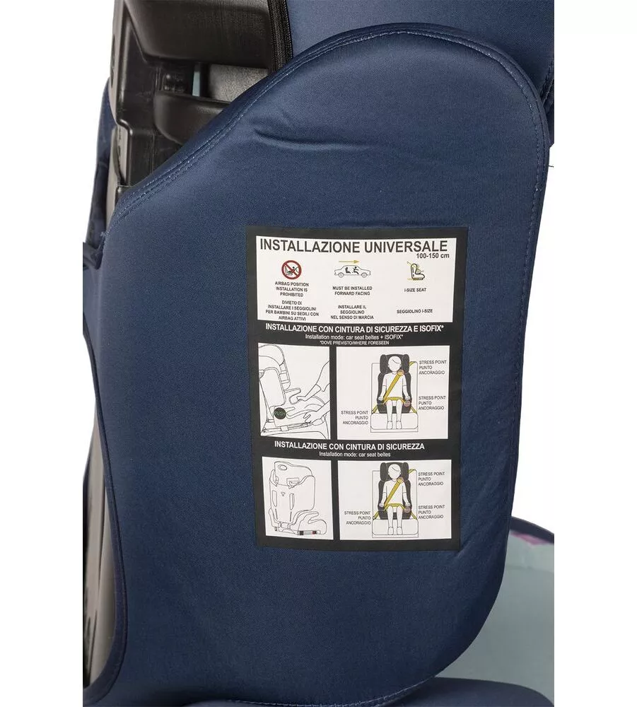 Seggiolino auto disney "frozen" per bambini con altezza da 100 a 150 cm, ece r129