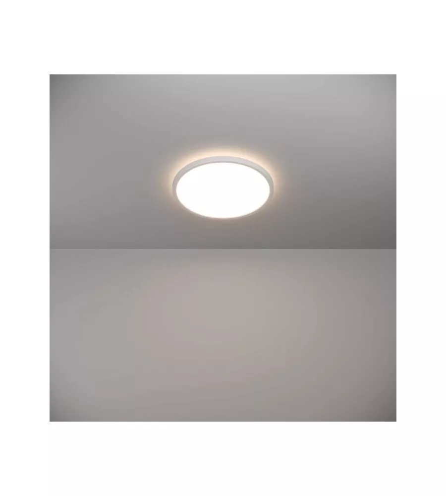 Plafoniera led da interno eglo "rovito" bianco tonda 2700/4000/6500k