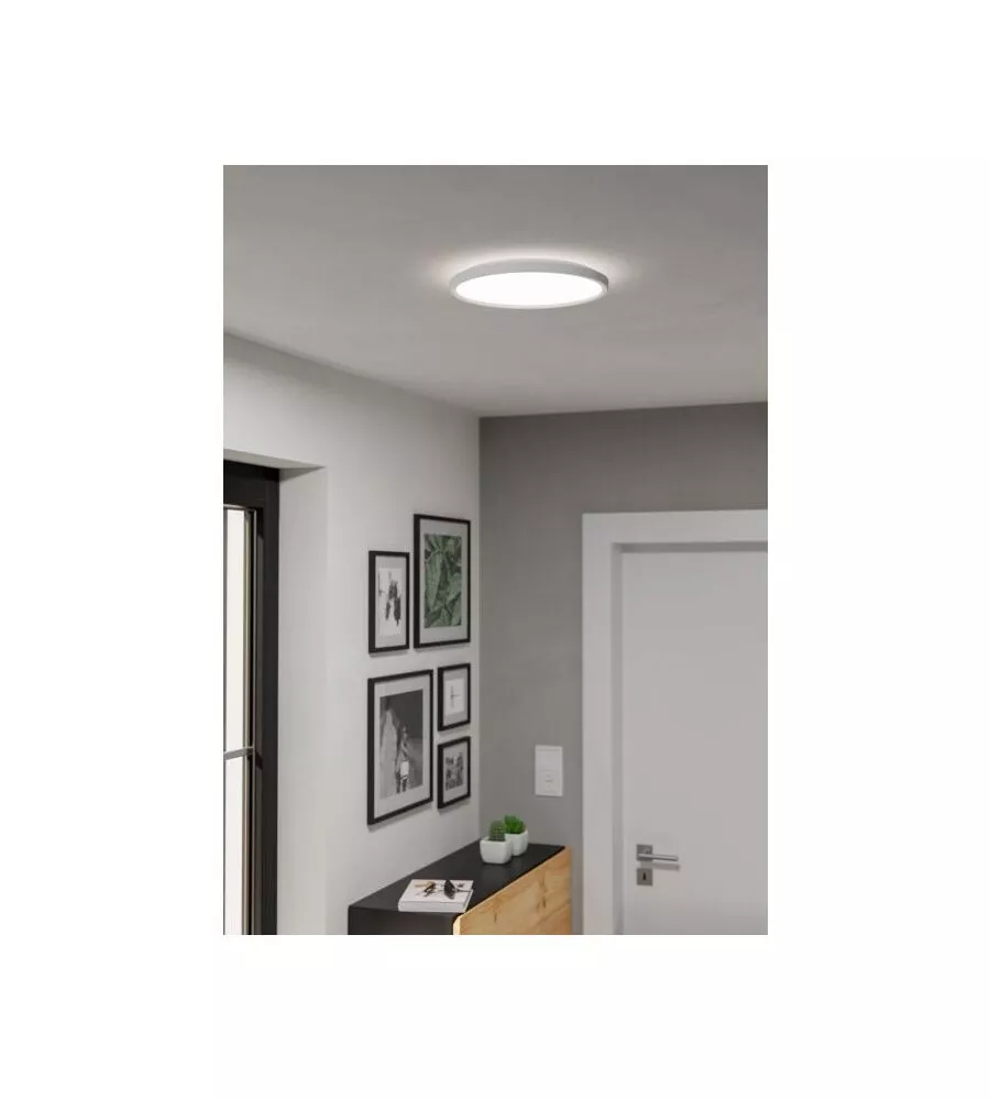 Plafoniera led da interno eglo "rovito" bianco tonda 2700/4000/6500k