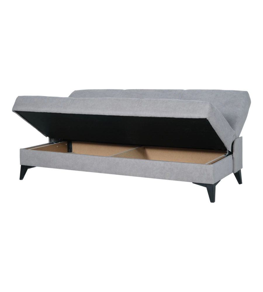 Divano 3 posti bellahome "abete" grigio 185x78x90 cm