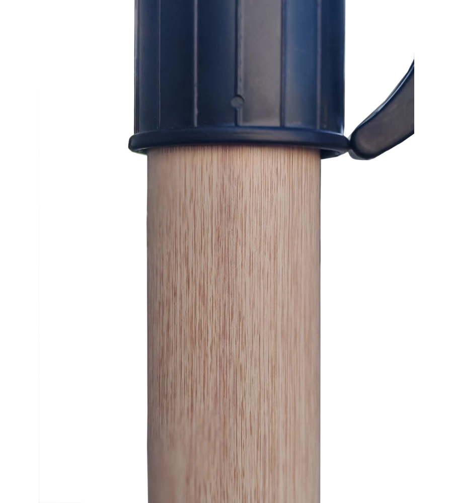 OMBRELLONE DA GIARDINO ROTONDO CON BRACCIO LATERALE EUROGARDEN CON ILLUMINAZIONE LED EFFETTO LEGNO TAUPE 3X3 M