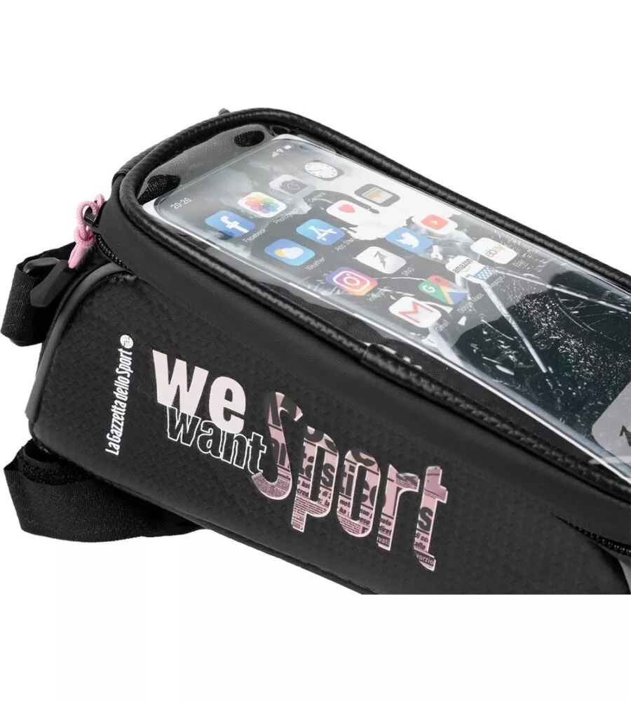 Borsa per bicicletta gazzetta dello sport "sprinter" idrorepellente, 10x10x20 cm