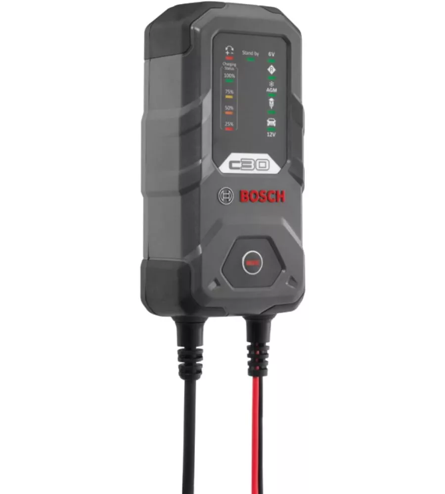 Caricabatteria per auto bosch "c30" 6-12 v, 3,8a