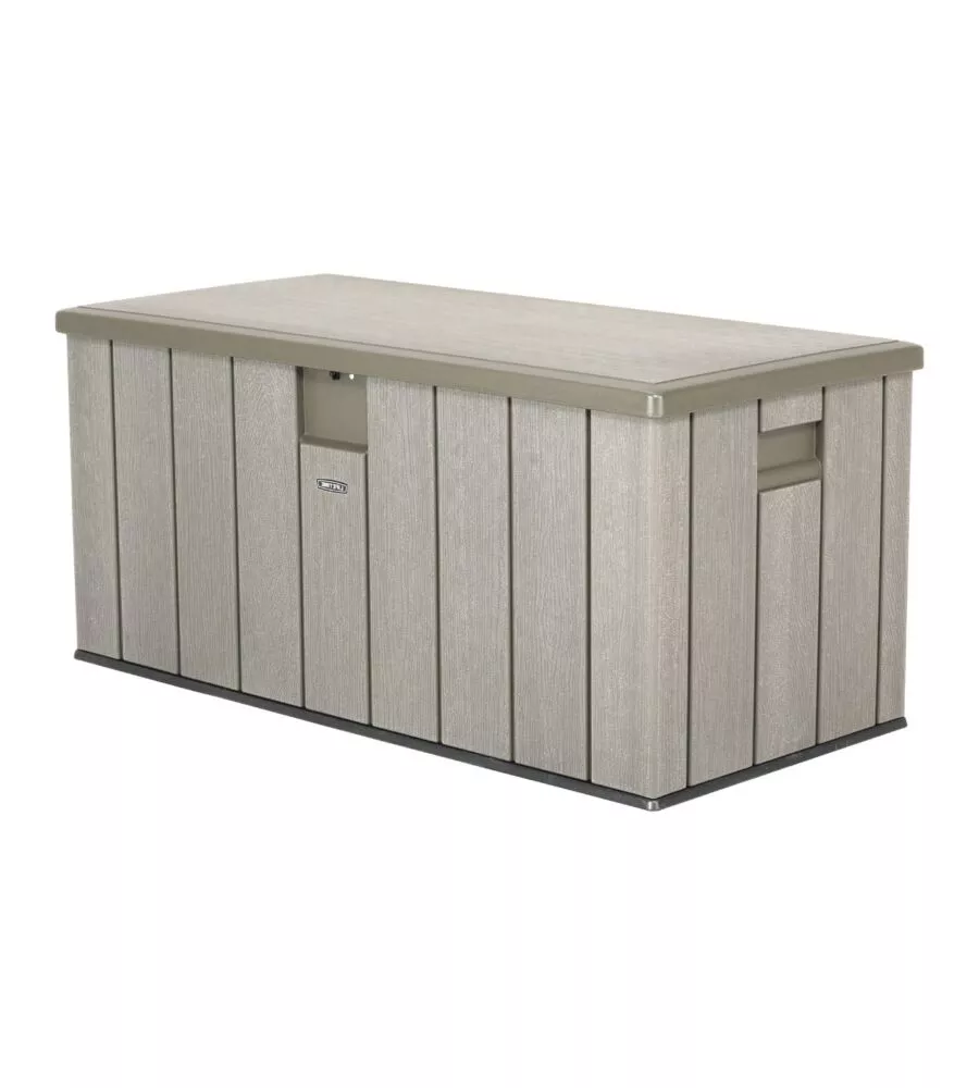 Baule da esterno lifetime in resina grigio 150,7x71,9x69,1 cm