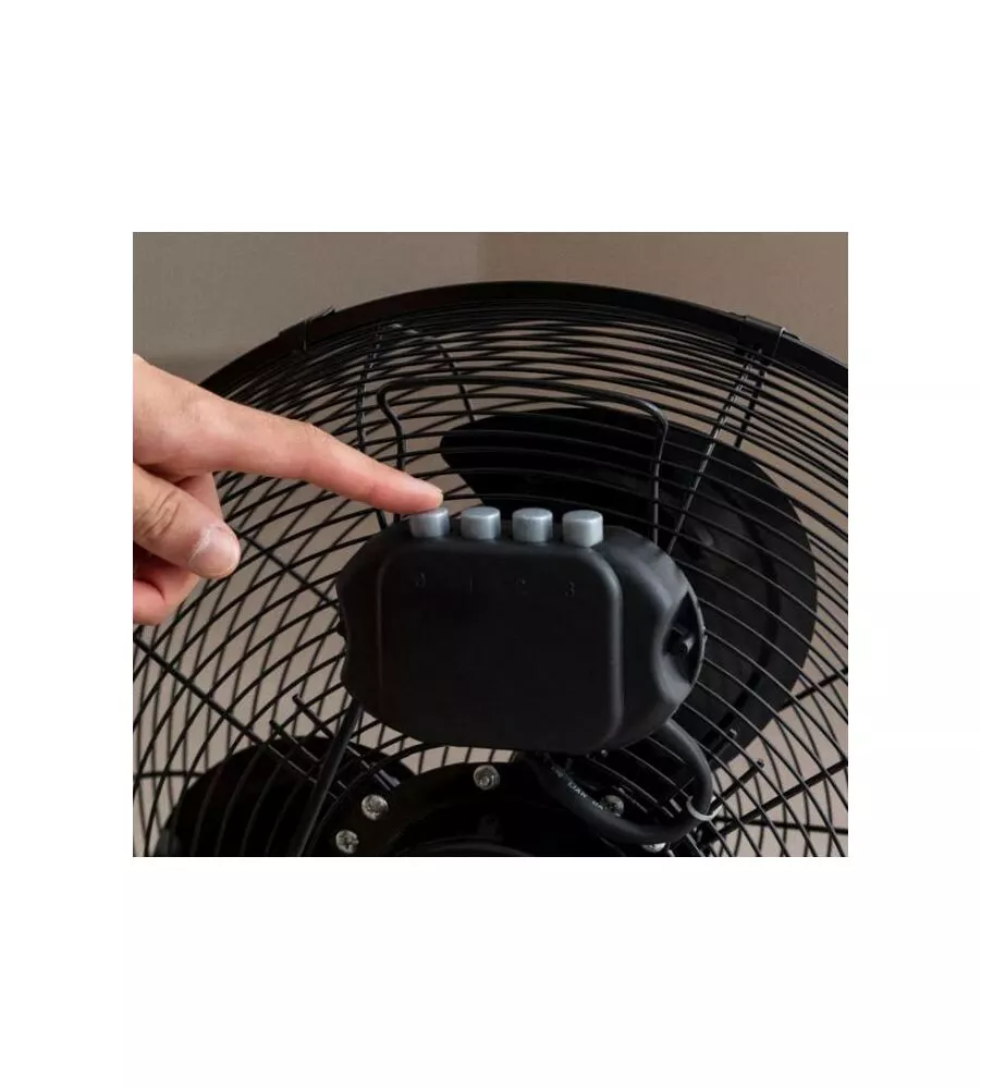 Ventilatore da appoggio easy system nero 130w