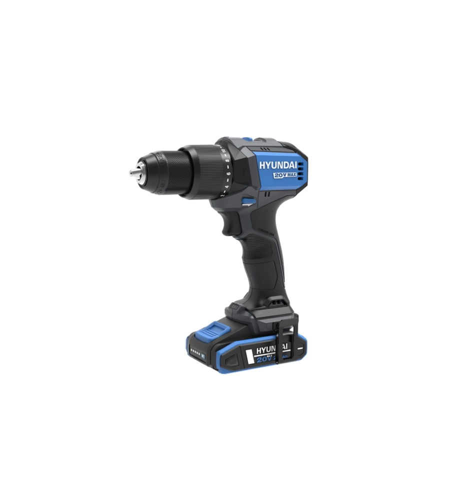 Trapano a percussione a batteria hyundai 60 nm 20v, solo corpo macchina - cod. 25854