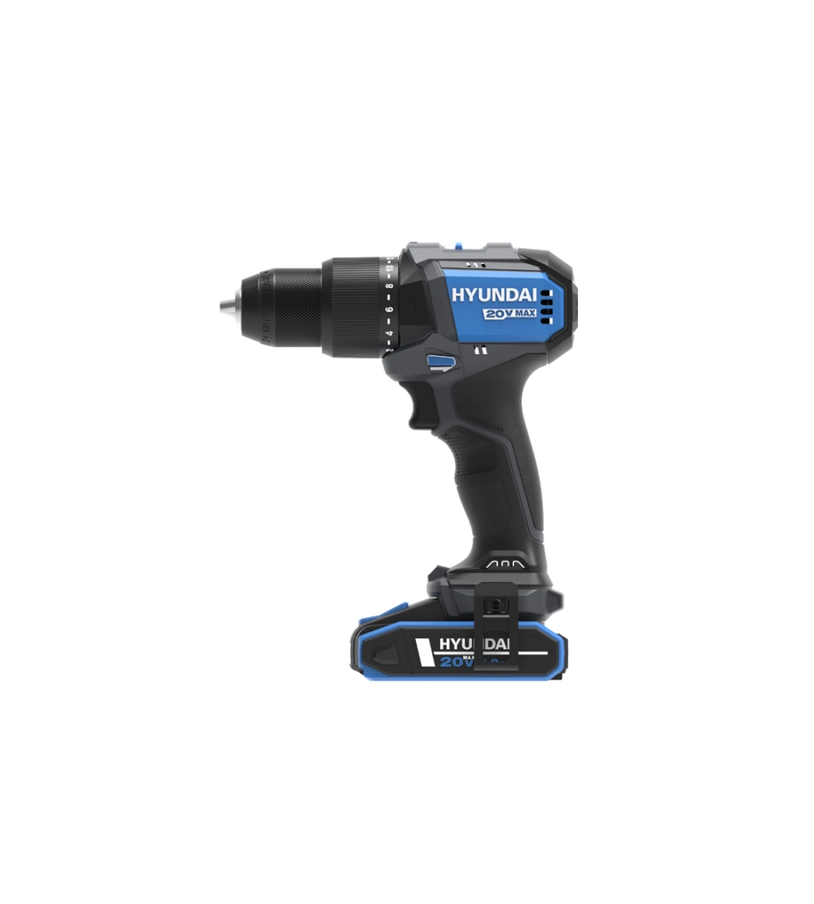 Trapano a percussione a batteria hyundai 60 nm 20v, solo corpo macchina - cod. 25854