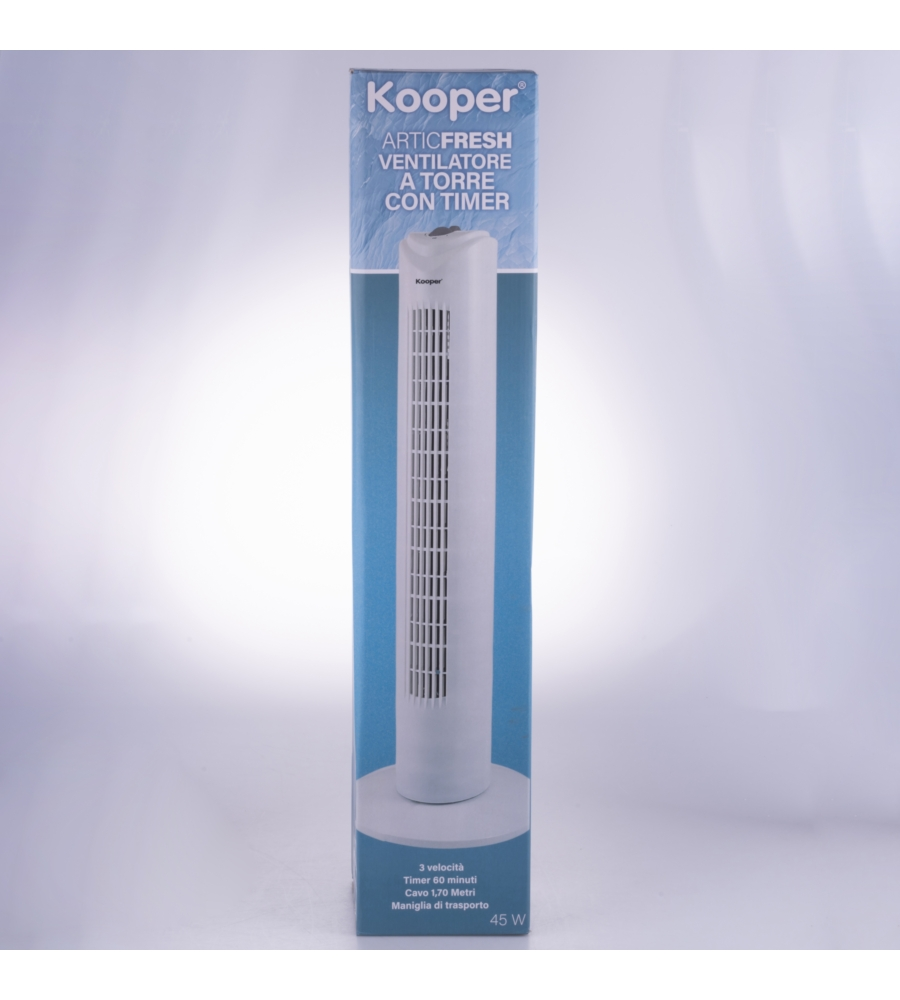 Ventilatore a torretta bianco 45w