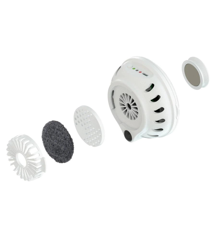 Dispositivo elettronico per eliminazione cattivi odori nelle lettiere per gatti ferplast "genicair" con ricarica tramite usb