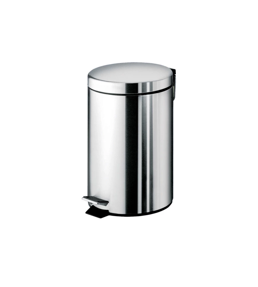 Portarifiuti gedy "argenta" cromato in acciaio 31,8x20,5x26,5 cm