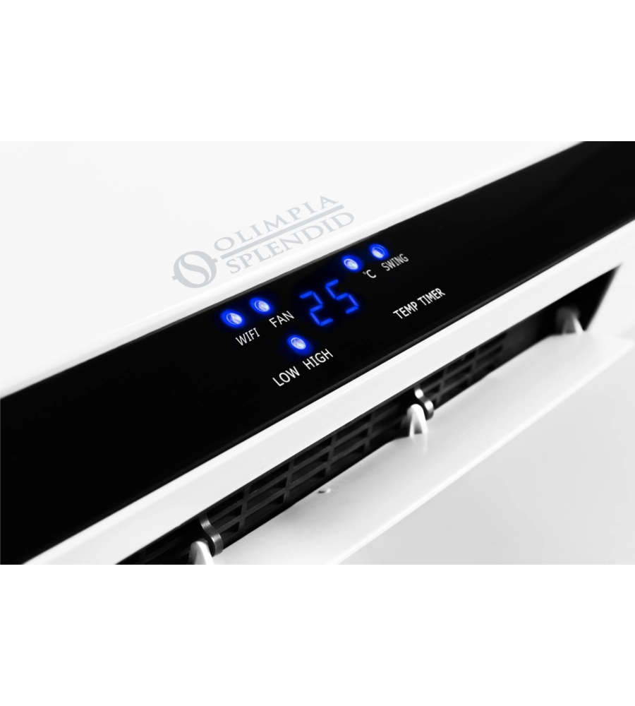 Termoventilatore ceramico a parete olimpia splendid "caldo up t" con wifi, 2000w