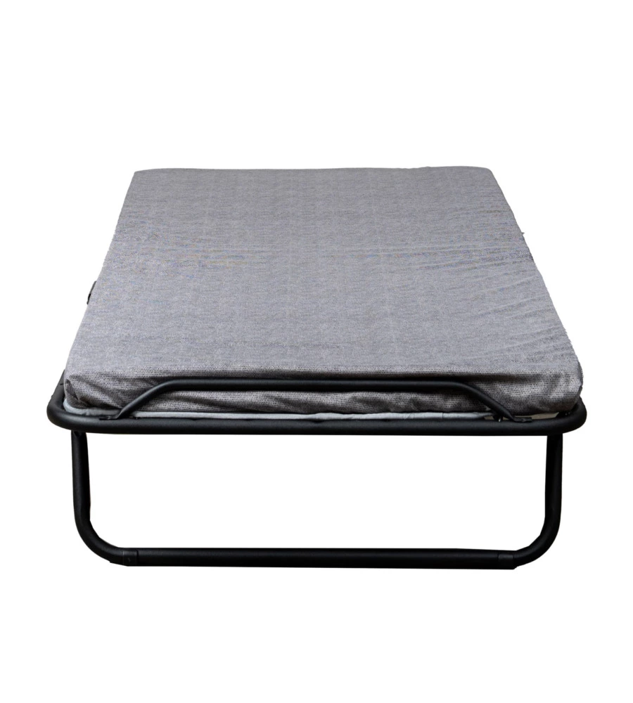Brandina singola pieghevole somnus con rete a maglia e materasso 80x190 cm