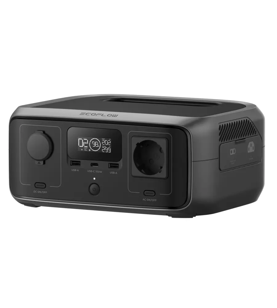 Power station portatile a batteria ecoflow "river 3" (ups) 300w