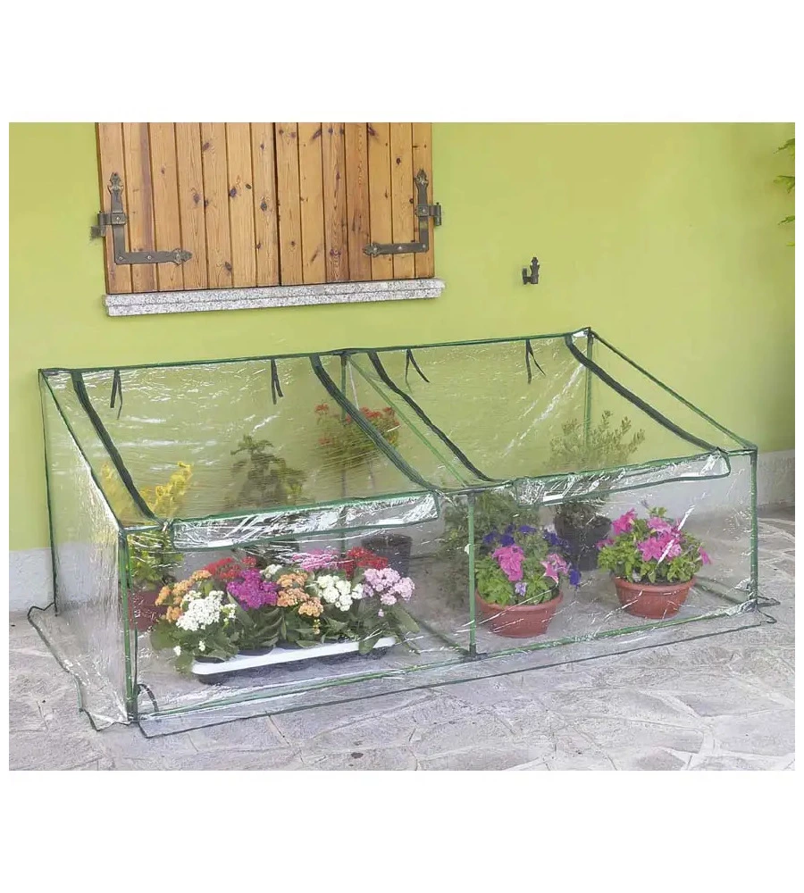 Telo di ricambio verdemax per serra primizia in plastica trasparente 180x92x70 cm