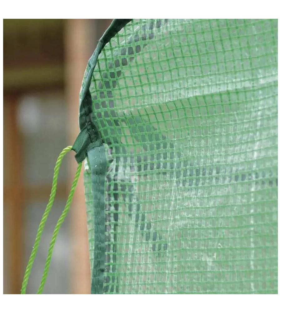 Telo di ricambio verdemax per serra anemone in pe rinforzato verde 140x140x195 cm