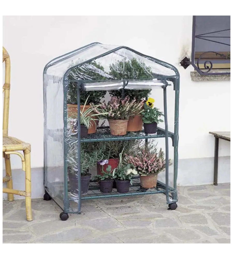 Telo di ricambio verdemax per serra azalea 2488 e 2490 in plastica trasparente 70x50x98 cm