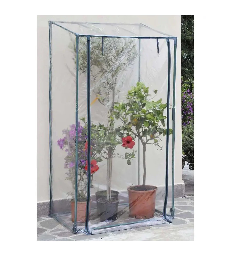 Telo di ricambio verdemax per serra buganvillea in tnt trasparente 100x70x189 cm