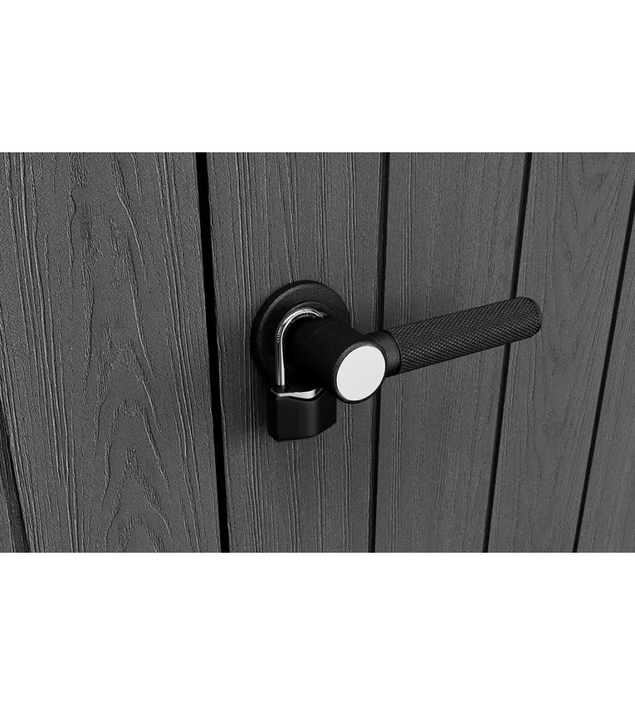 Armadio da esterno keter "cortina alto" in resina 140x73,6x170,4 cm