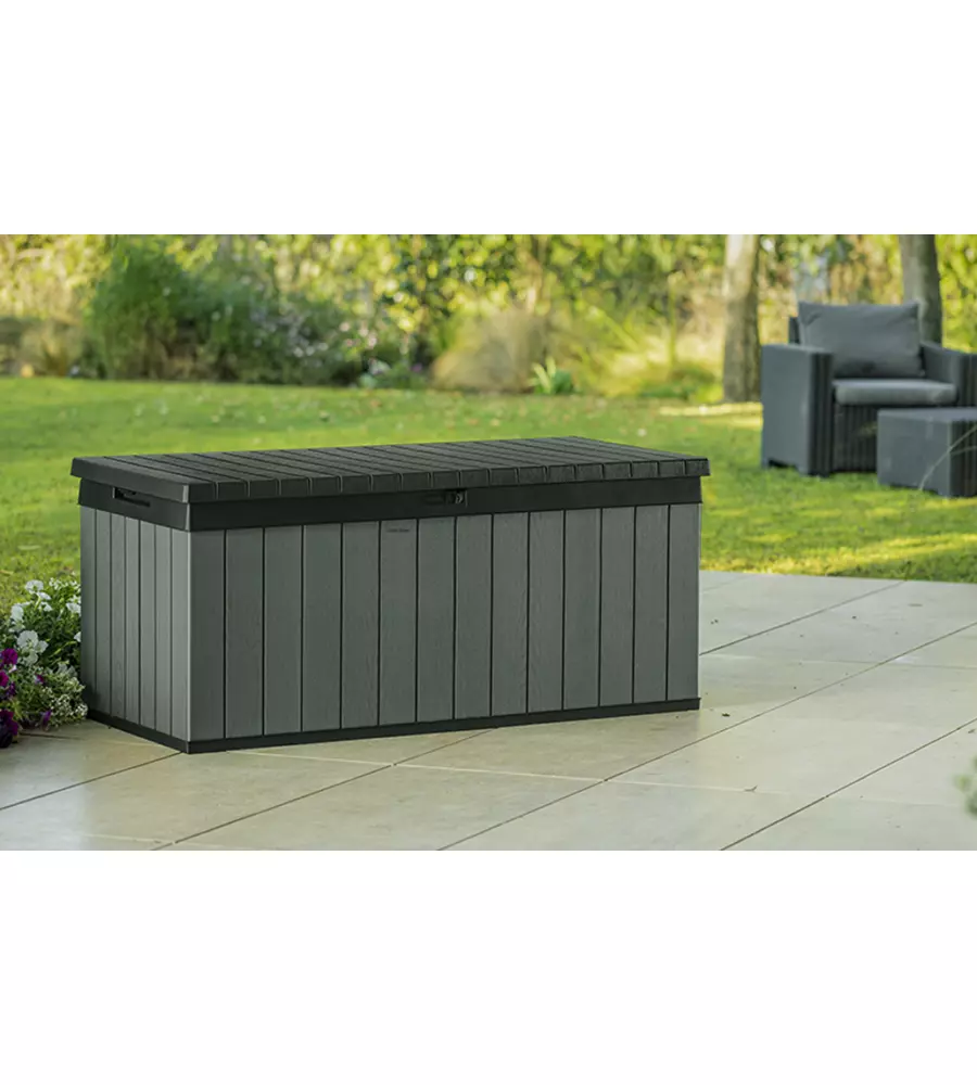 Baule keter "darwin 120g" in resina verde 142,5x65,3x64,3 cm