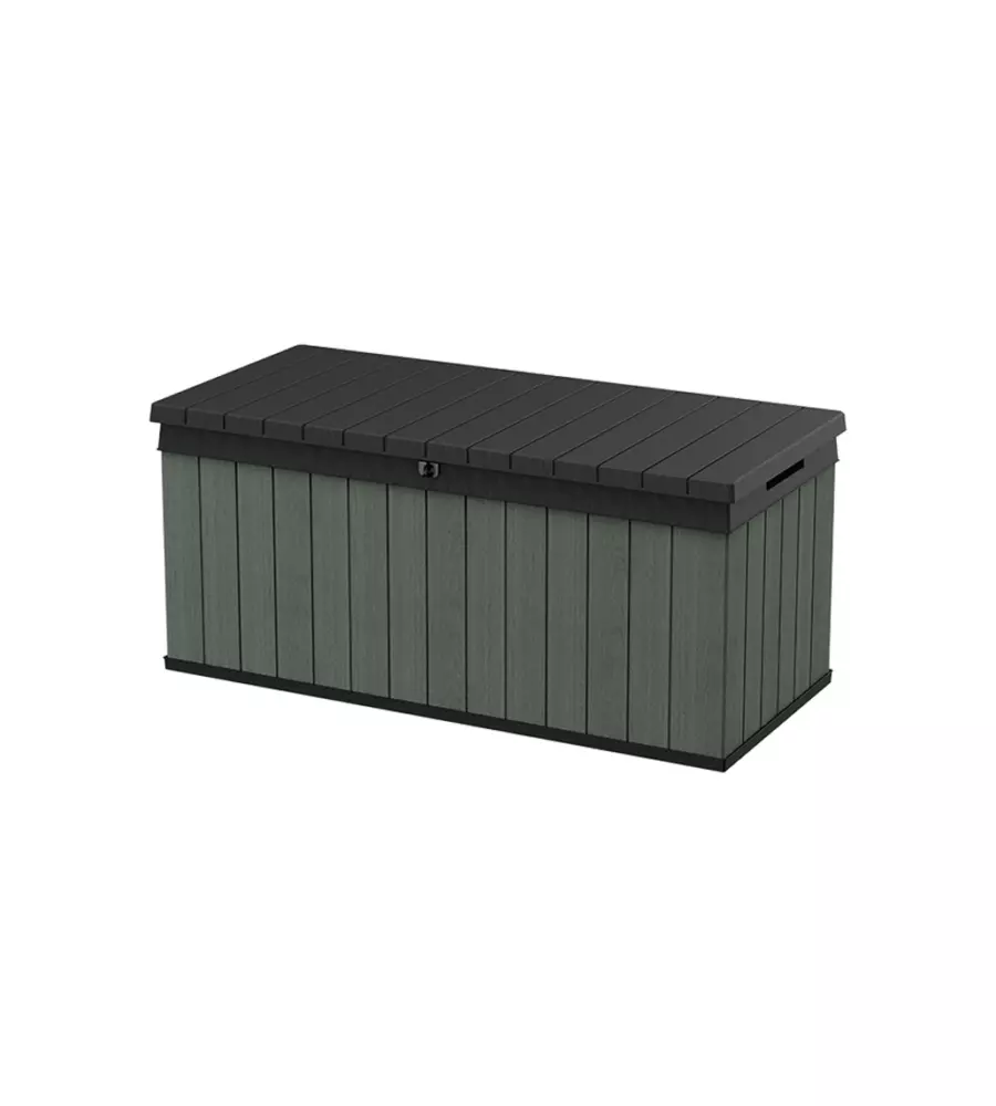Baule keter "darwin 120g" in resina verde 142,5x65,3x64,3 cm