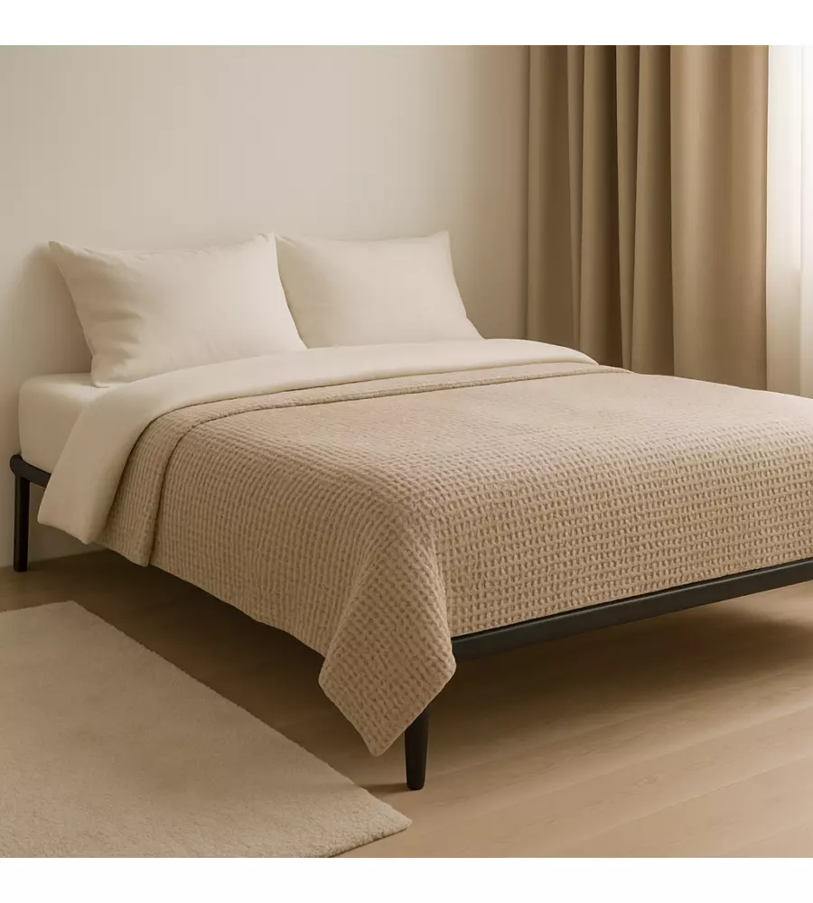 Rete matrimoniale con gambe in kit con 12 doghe 160x190 cm