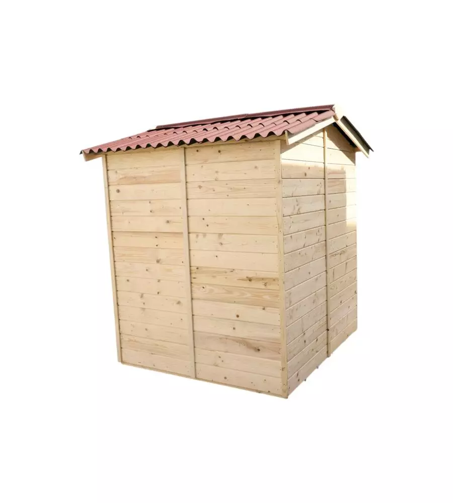 Casetta in legno da giardino habrita "eden" in abete rosso massiccio 180x187x204 cm