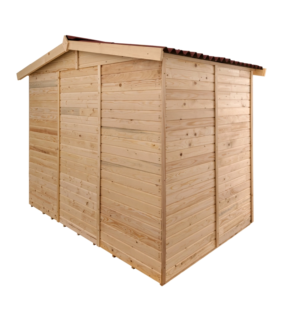 Casetta in legno da giardino habrita "eden" in abete rosso massiccio 270x187x210 cm