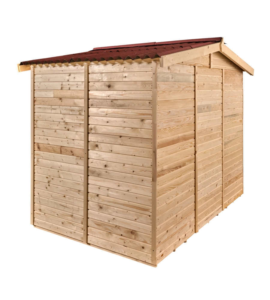 Casetta in legno da giardino habrita "eden" in abete rosso massiccio 270x187x210 cm