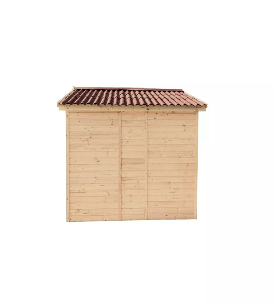 Casetta in legno da giardino habrita "eden" in abete rosso massiccio 300x220x226 cm