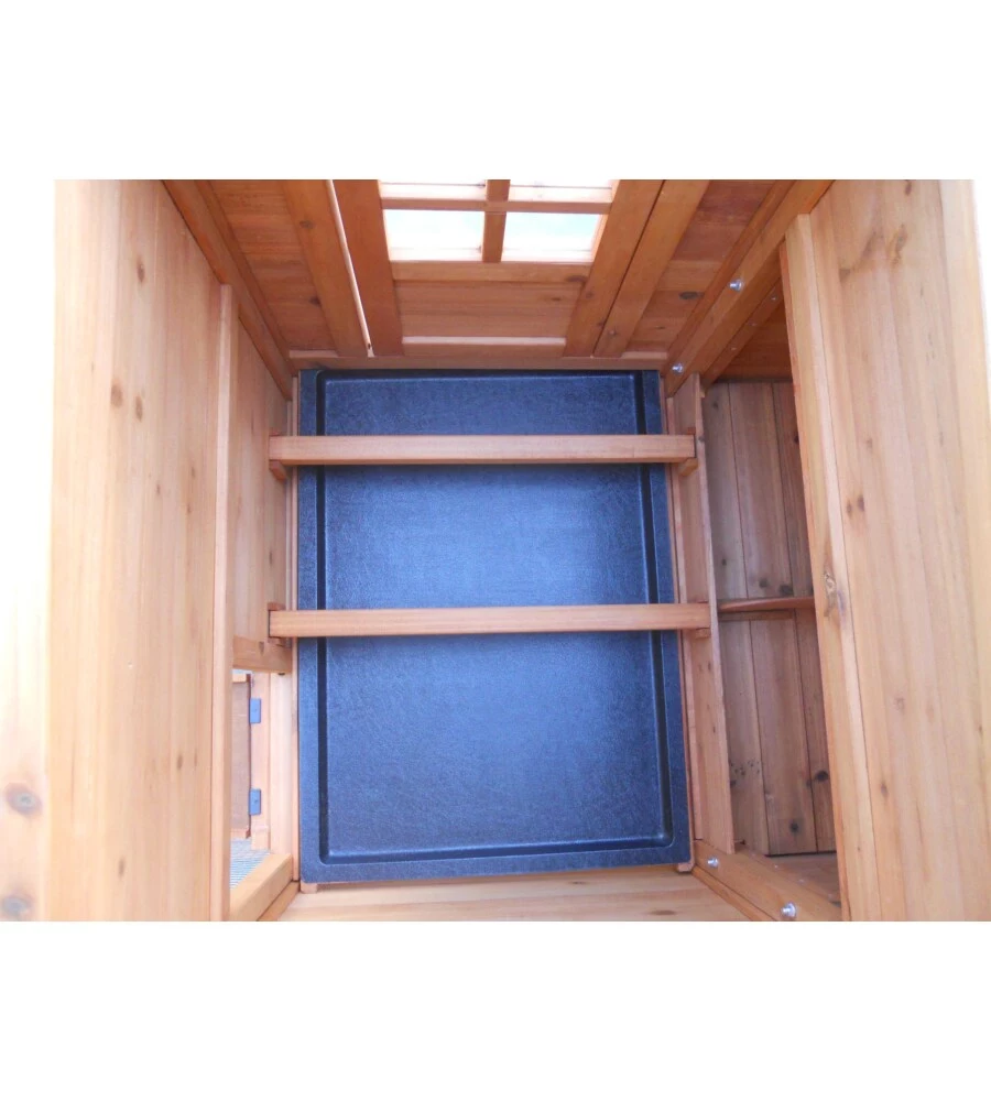 Casetta pollaio per galline in legno habrita "po 2070" 198x75x103 cm