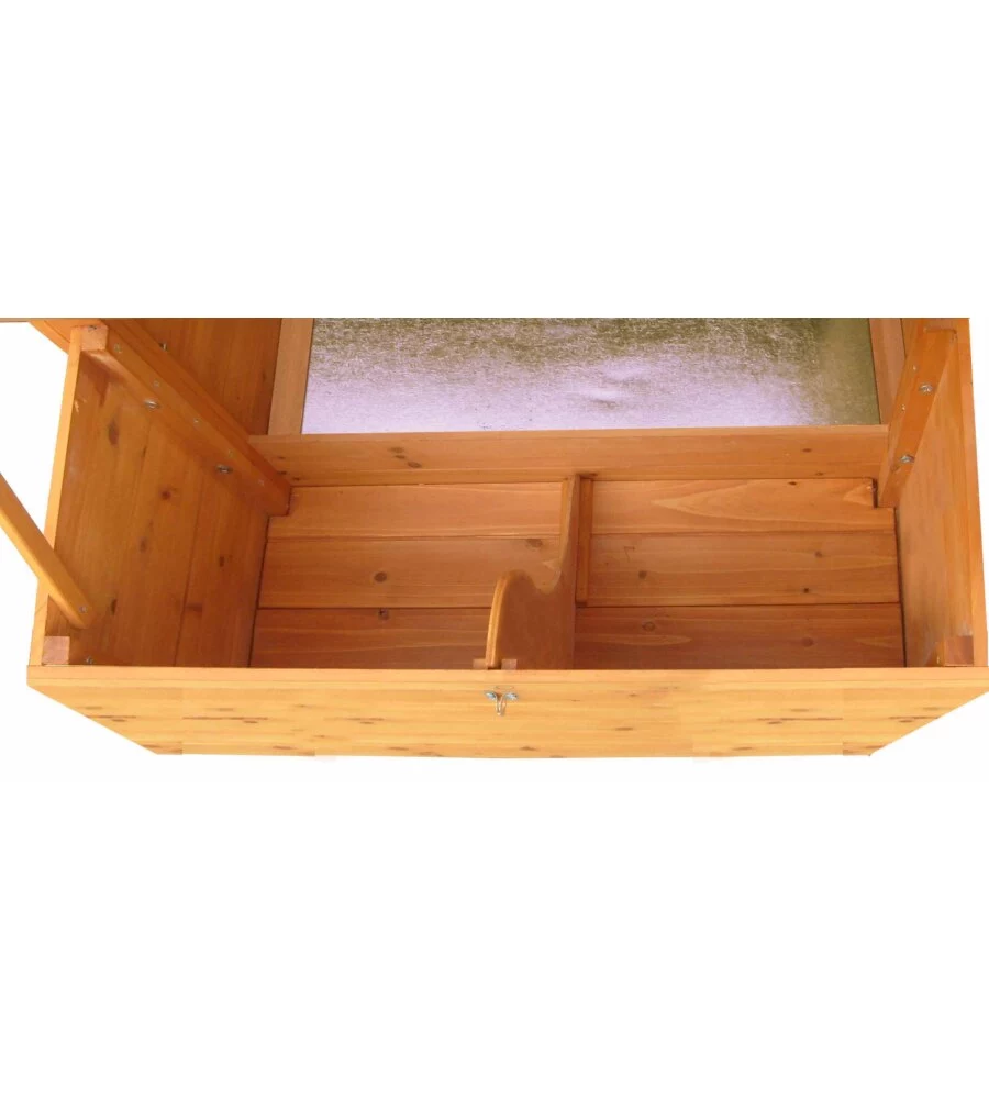 Casetta pollaio per galline habrita "po 2309" in legno 227x94x151 cm