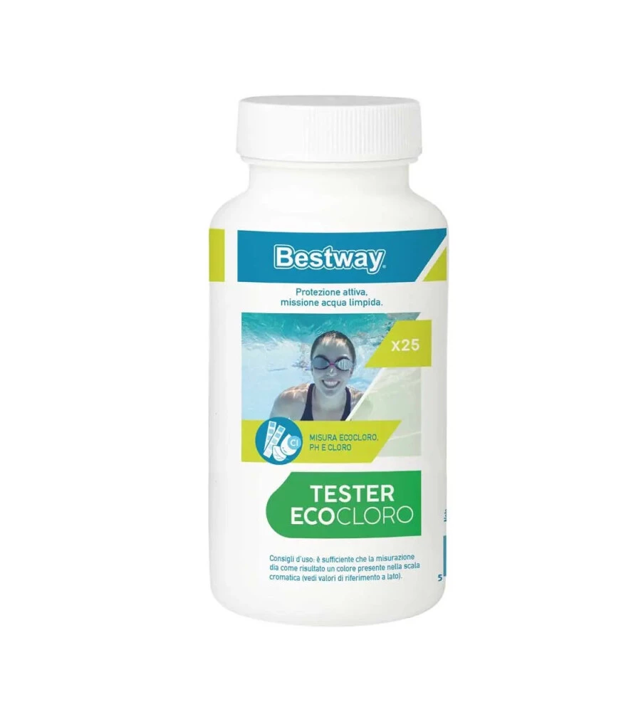 Strisce test bestway ecocloro 3 in 1