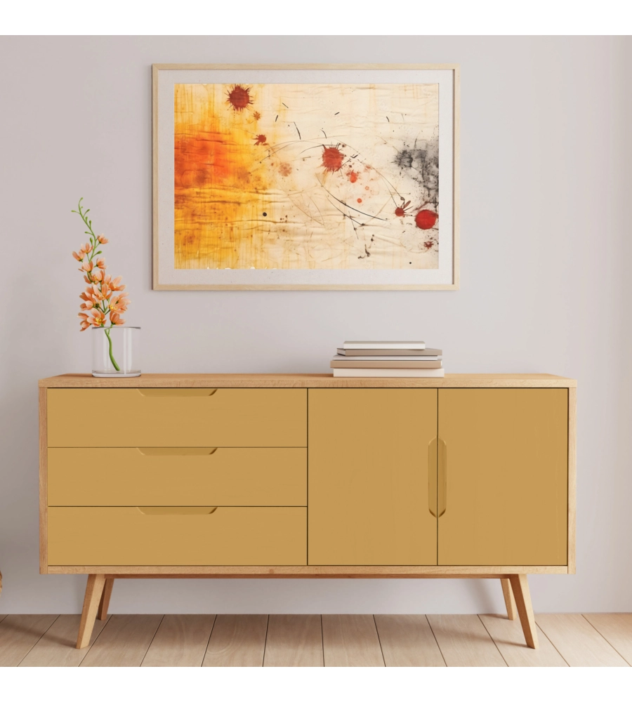 Pittura per restauro legno mobili "eco mobili" giallo miele 500 ml