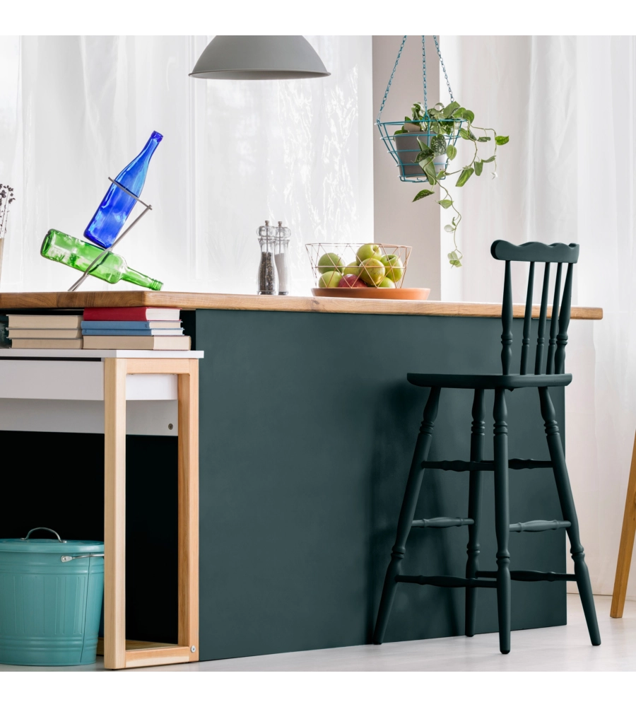 Pittura per restauro legno mobili "eco mobili" colore verde cipro 500 ml