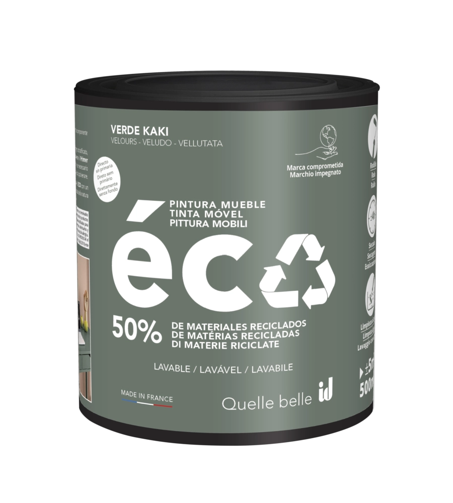 Pittura per restauro legno mobili "eco mobili" verde felce 500 ml