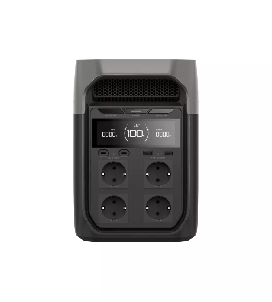 Power station portatile a batteria ecoflow "delta 3" 1800w