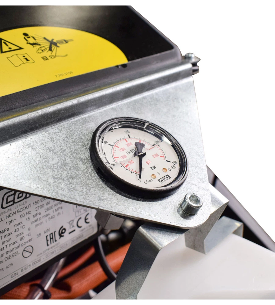 Idropulitrice elettrica a caldo comet "scout 150 extra" 150 bar 540 l/h 2700 w