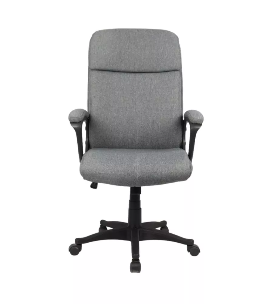 Sedia da ufficio bellahome "berkeley" in tessuto grigio melange 68x57x112-122 cm